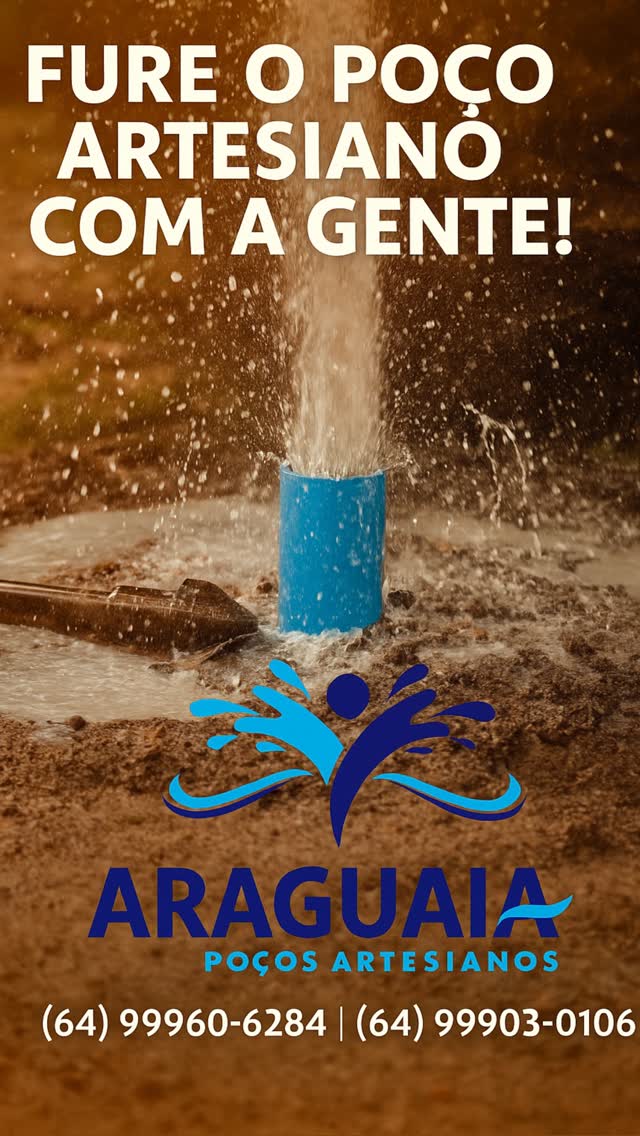 Fure o poço artesiano com a Araguaia — soluções industriais